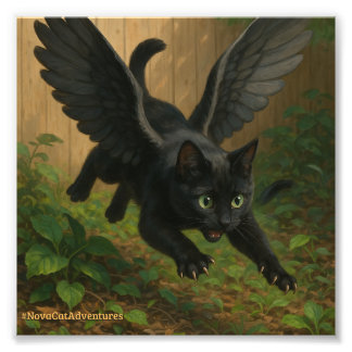 Nova Cat Adventures – Winged Nova v1 Fototryck