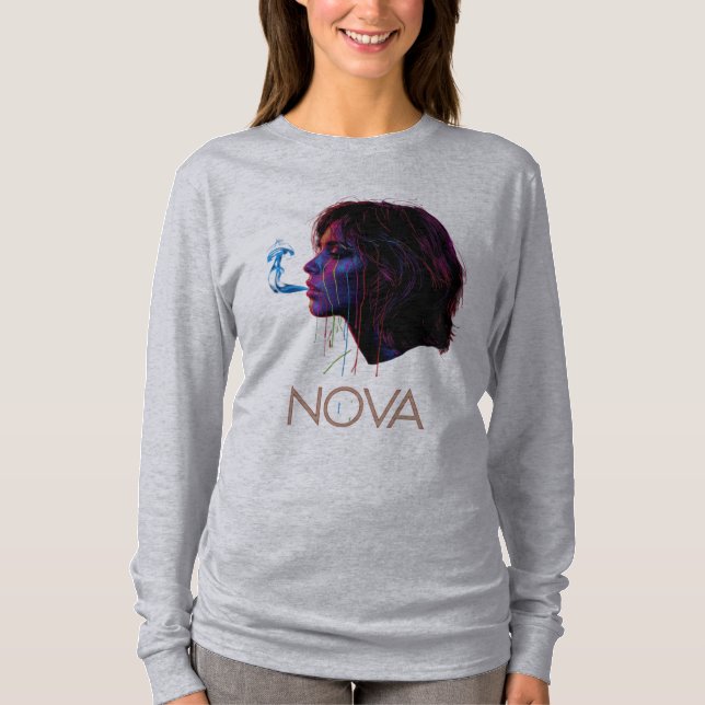 Nova Glow Målade Tystnad T Shirt (Framsida)