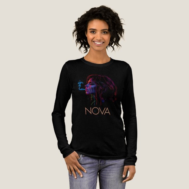 Nova Glow Painted Silence T Shirt (Hel framsida)