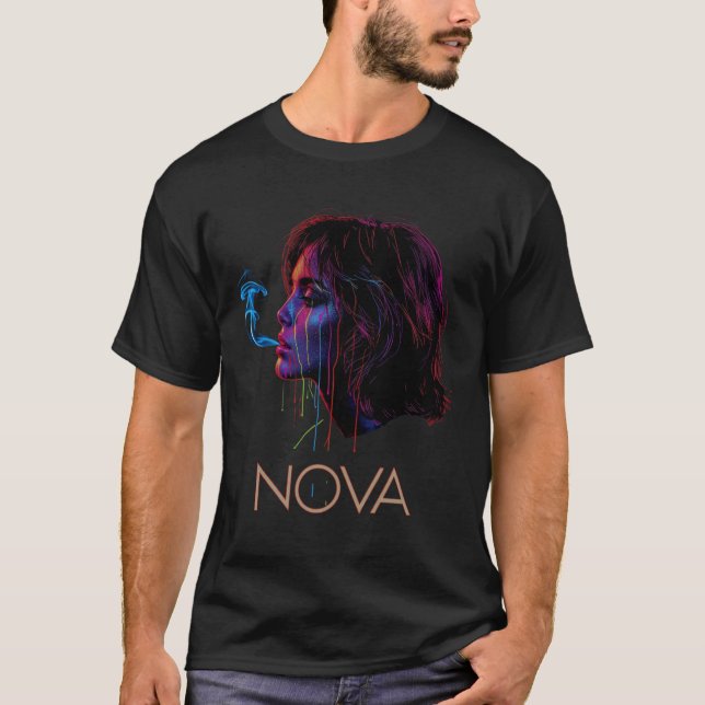 Nova Glow Painted Silence T Shirt (Framsida)