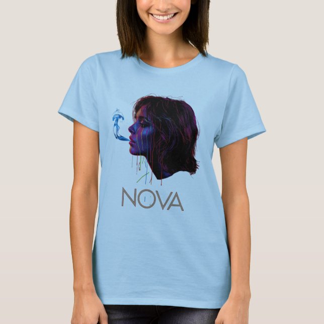 Nova Glow Painting Silence T Shirt (Framsida)