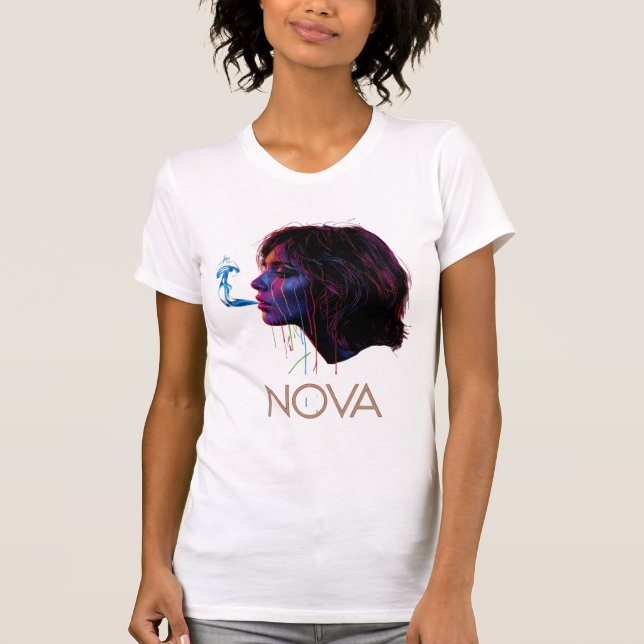 Nova Glow Painting Silence T Shirt (Framsida)