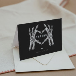 NOVA Halloween Gothic Skull Heart Händer Tack Kort