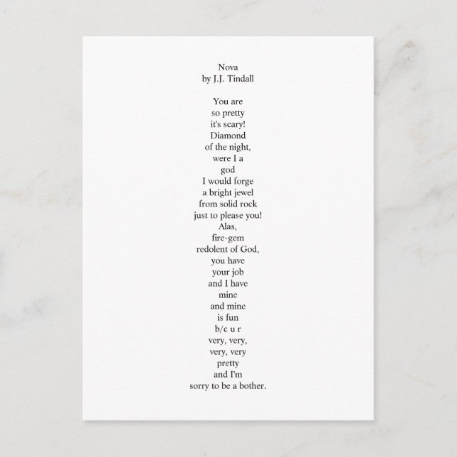 Nova Postcard Vykort (Framsida)