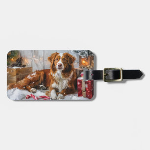 Nova Scotia Anka Toller Hund julfesten Bagagebricka