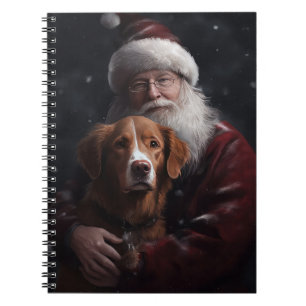 Nova Scotia Anka Toller med Jultomten Festive Anteckningsbok