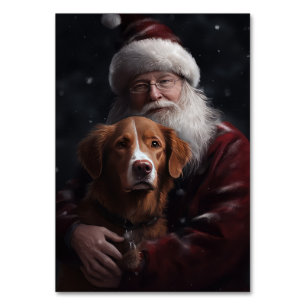 Nova Scotia Anka Toller med Jultomten Festive Bordsnummer