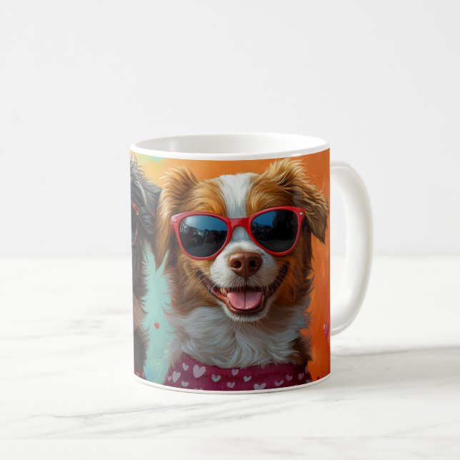 Nova Scotia Anka Toller med Ro Valentindagen Kaffemugg (Framsida höger)