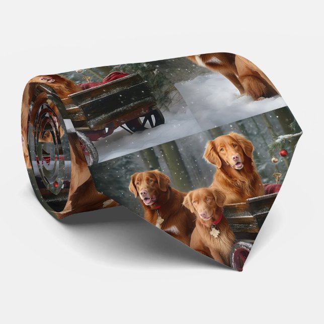 Nova Scotia Anka Toller Retriever Snowy Sleigh Slips (Rullad)