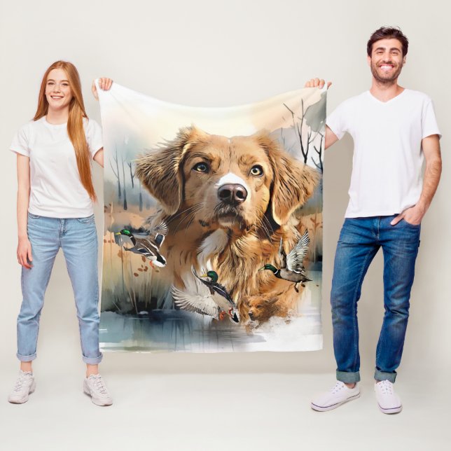 Nova Scotia Anka Tolling Retriever, Art Fleecefilt (På plats)