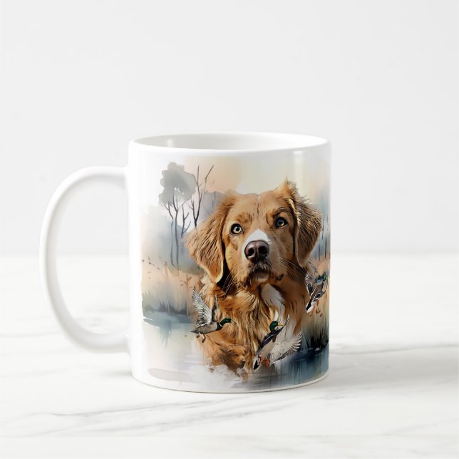 Nova Scotia Anka Tolling Retriever, Art Kaffemugg (Vänster)