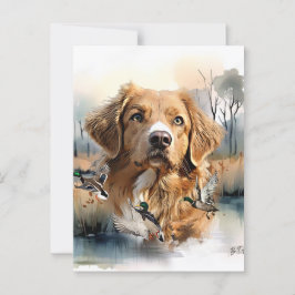 Nova Scotia Anka Tolling Retriever, Art Vykort