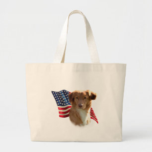 Nova Scotia Anka Tolling Retriever Flagga Jumbo Tygkasse
