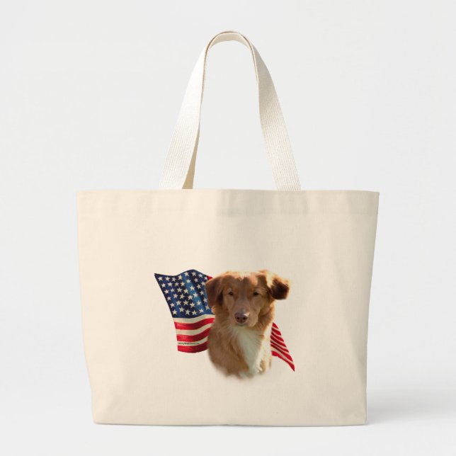 Nova Scotia Anka Tolling Retriever Flagga Jumbo Tygkasse (Framsidan)