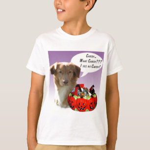 Nova Scotia Anka Tolling Retriever Halloween Candy T Shirt