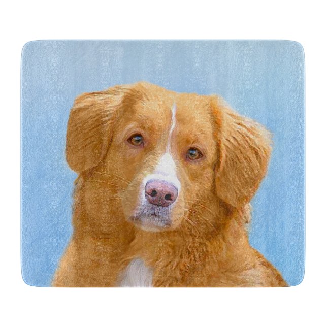 Nova Scotia Anka Tolling Retriever Hund Painting (Framsidan)