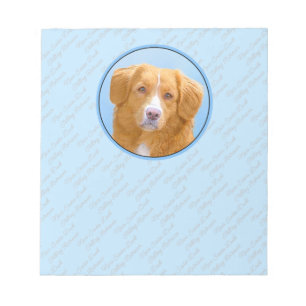 Nova Scotia Anka Tolling Retriever Hund Painting Anteckningsblock
