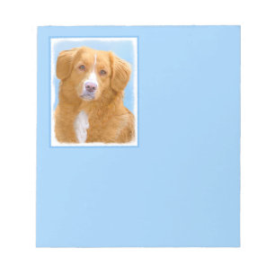 Nova Scotia Anka Tolling Retriever Hund Painting Anteckningsblock