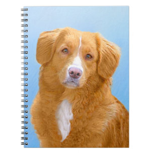 Nova Scotia Anka Tolling Retriever Hund Painting Anteckningsbok Med Spiral