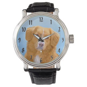 Nova Scotia Anka Tolling Retriever Hund Painting Armbandsur