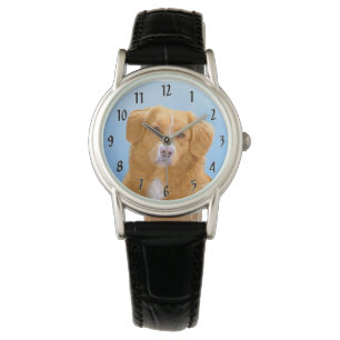 Nova Scotia Anka Tolling Retriever Hund Painting Armbandsur