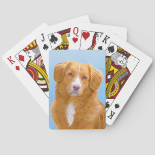 Nova Scotia Anka Tolling Retriever Hund Painting Casinokort