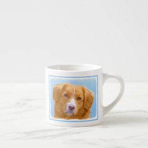 Nova Scotia Anka Tolling Retriever Hund Painting Espressomugg