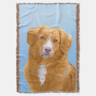 Nova Scotia Anka Tolling Retriever Hund Painting Filt