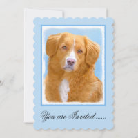 Nova Scotia Anka Tolling Retriever Hund Painting