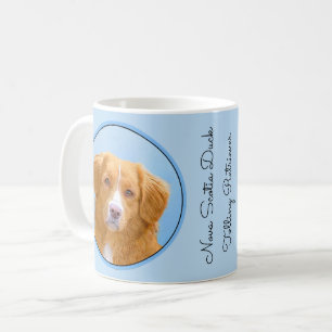 Nova Scotia Anka Tolling Retriever Hund Painting Kaffemugg