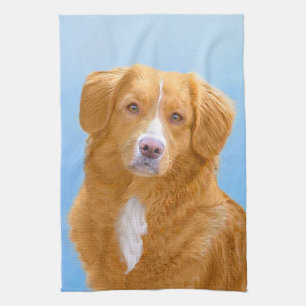 Nova Scotia Anka Tolling Retriever Hund Painting Kökshandduk