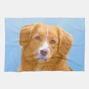 Nova Scotia Anka Tolling Retriever Hund Painting Kökshandduk