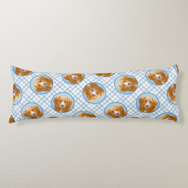 Nova Scotia Anka Tolling Retriever Hund Painting Kroppskudde (Framsidan)