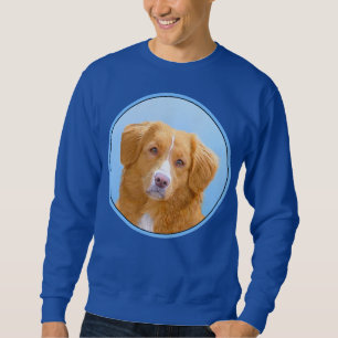 Nova Scotia Anka Tolling Retriever Hund Painting Lång Ärmad Tröja