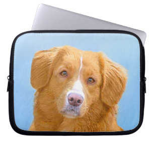 Nova Scotia Anka Tolling Retriever Hund Painting Laptop Fodral