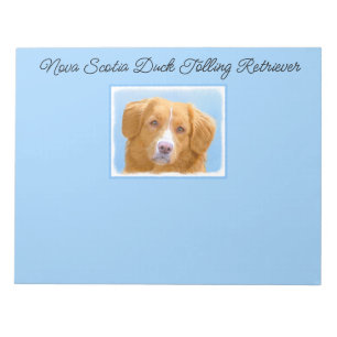 Nova Scotia Anka Tolling Retriever Hund Painting N Anteckningsblock