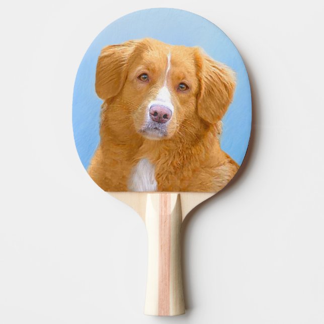 Nova Scotia Anka Tolling Retriever Hund Painting Pingisracket (Framsidan)