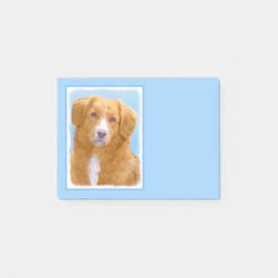 Nova Scotia Anka Tolling Retriever Hund Painting Post-it Block