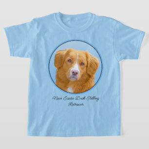Nova Scotia Anka Tolling Retriever Hund Painting T Shirt