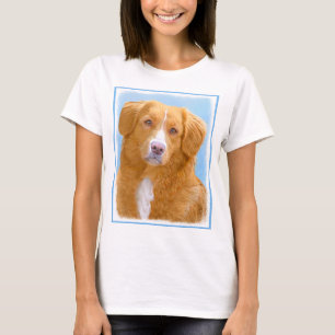 Nova Scotia Anka Tolling Retriever Hund Painting T-shirt