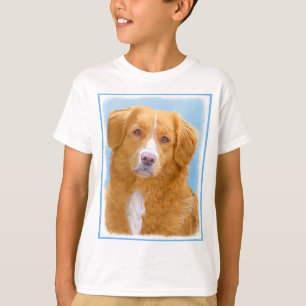 Nova Scotia Anka Tolling Retriever Hund Painting T Shirt
