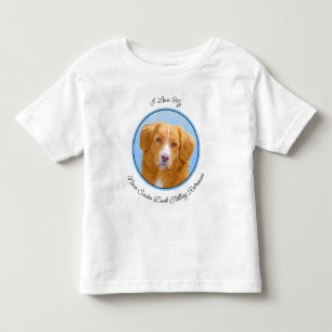Nova Scotia Anka Tolling Retriever Hund Painting T Shirt