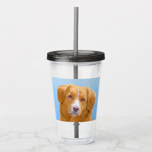 Nova Scotia Anka Tolling Retriever Hund Painting Take Away Mugg