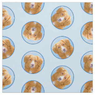 Nova Scotia Anka Tolling Retriever Hund Painting Tyg