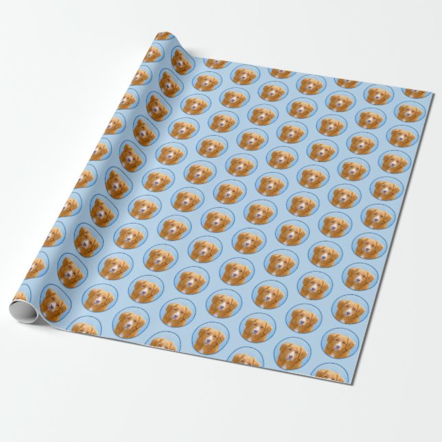 Nova Scotia Anka Tolling Retriever-Hund Presentpapper (Utrullad)