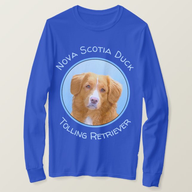 Nova Scotia Anka Tolling Retriever-Hund T Shirt (Design framsida)