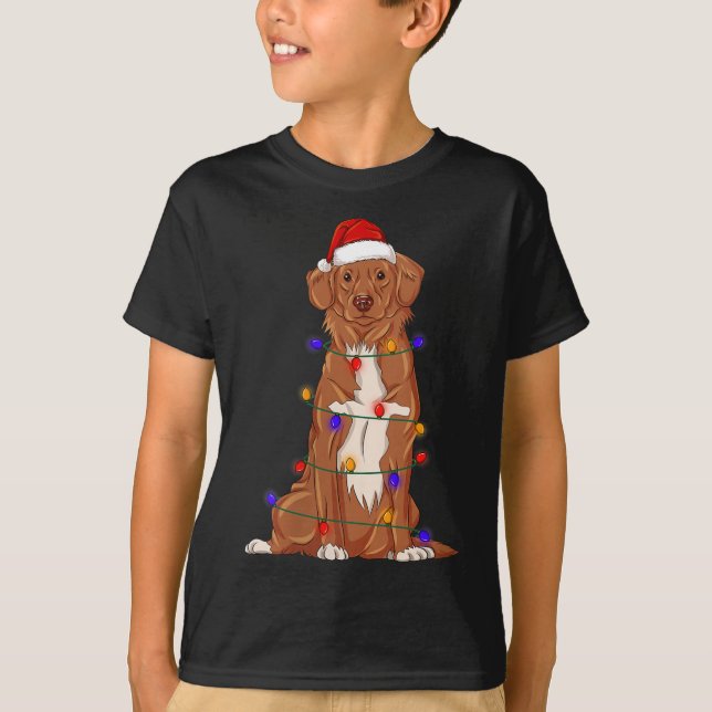 Nova Scotia Anka Tolling Retriever Hund Wearing Ch T Shirt (Framsida)