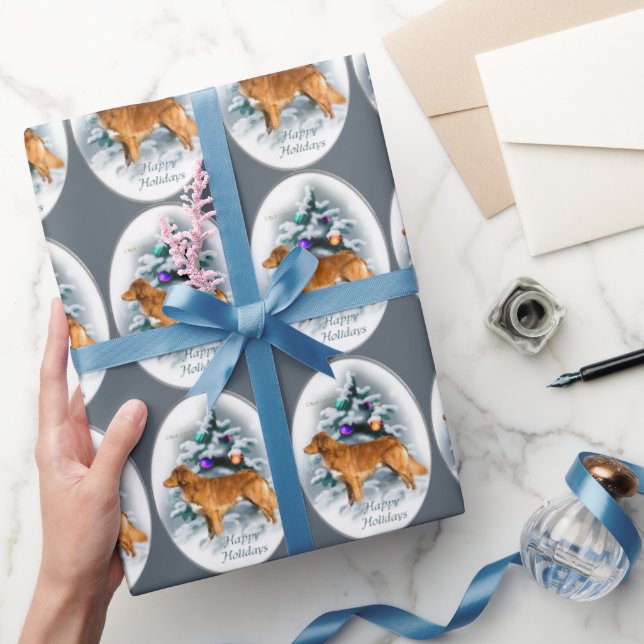 Nova Scotia Anka Tolling Retriever jul Presentpapper (Gifting)