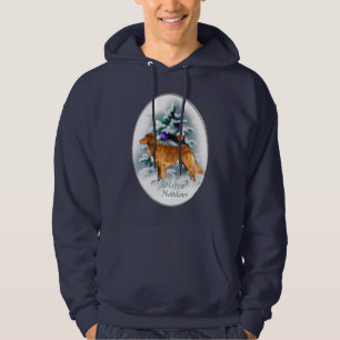 Nova Scotia Anka Tolling Retriever-julklappar Hoodie