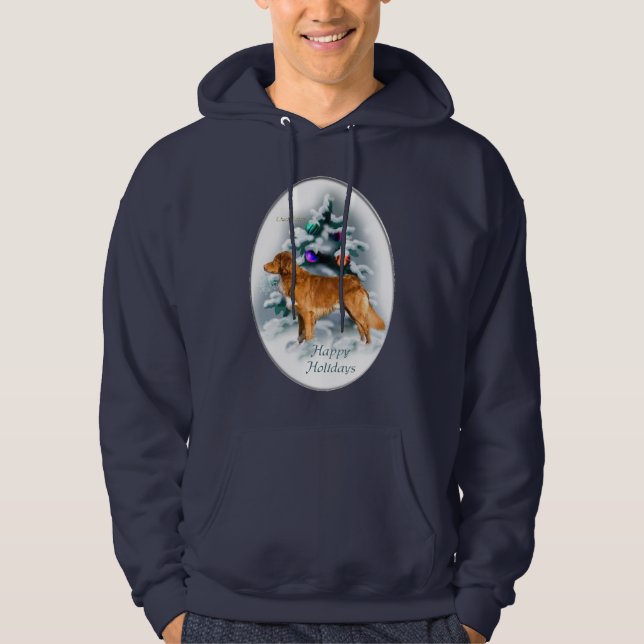 Nova Scotia Anka Tolling Retriever-julklappar Hoodie (Framsida)